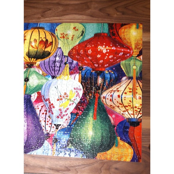 Eurographics 1000 Piece Jigsaw Puzzle Asian Lanterns Complete - Picture 2 of 8